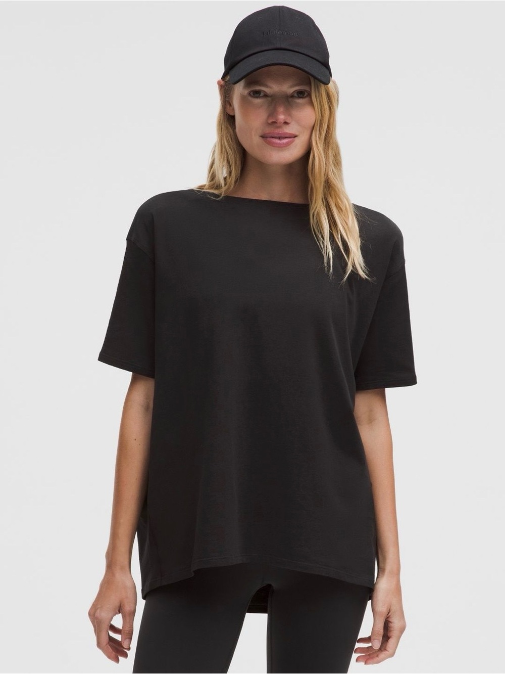 NWT lululemon athletica Back in Action Short Sleeve Relaxed Tee Black T-Shirt 10